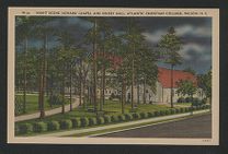 Night scene : Howard Chapel and Kinsey Hall, Atlantic Christian College, Wilson, N.C.